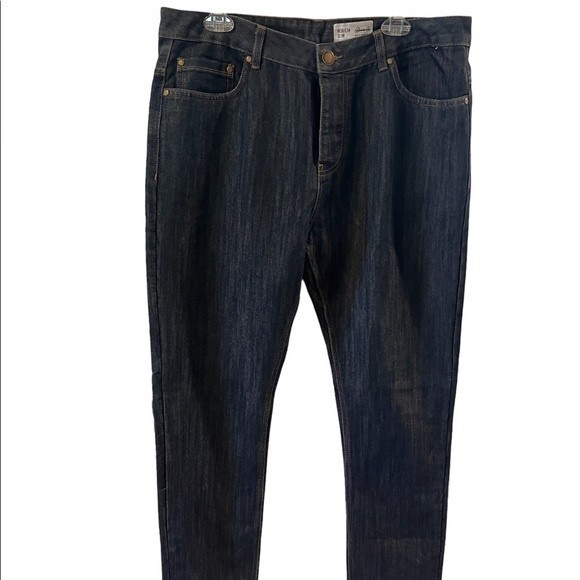 Denim Co Jeans Mens Size 36x34 Button Fly Slim Fit straight leg hipster skater - Picture 1 of 9